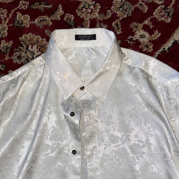 Classic White Men's Dress Shirt - Picture 2 of 7